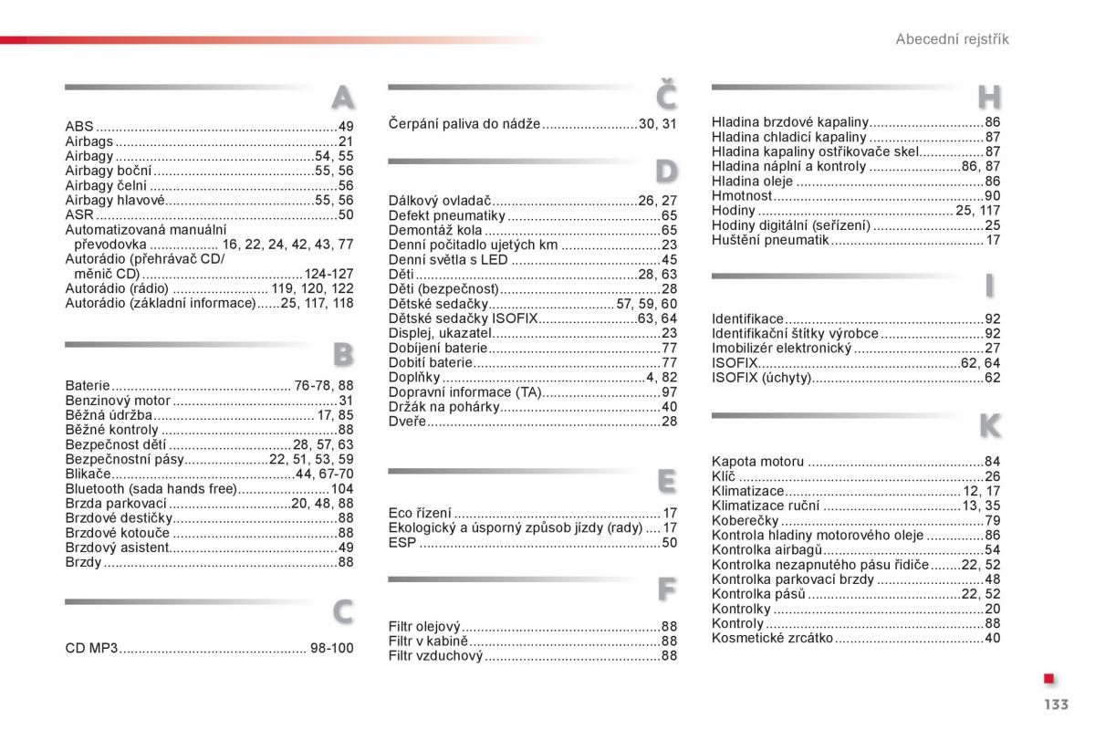 Citroen C1 I 1 navod k obsludze / page 135