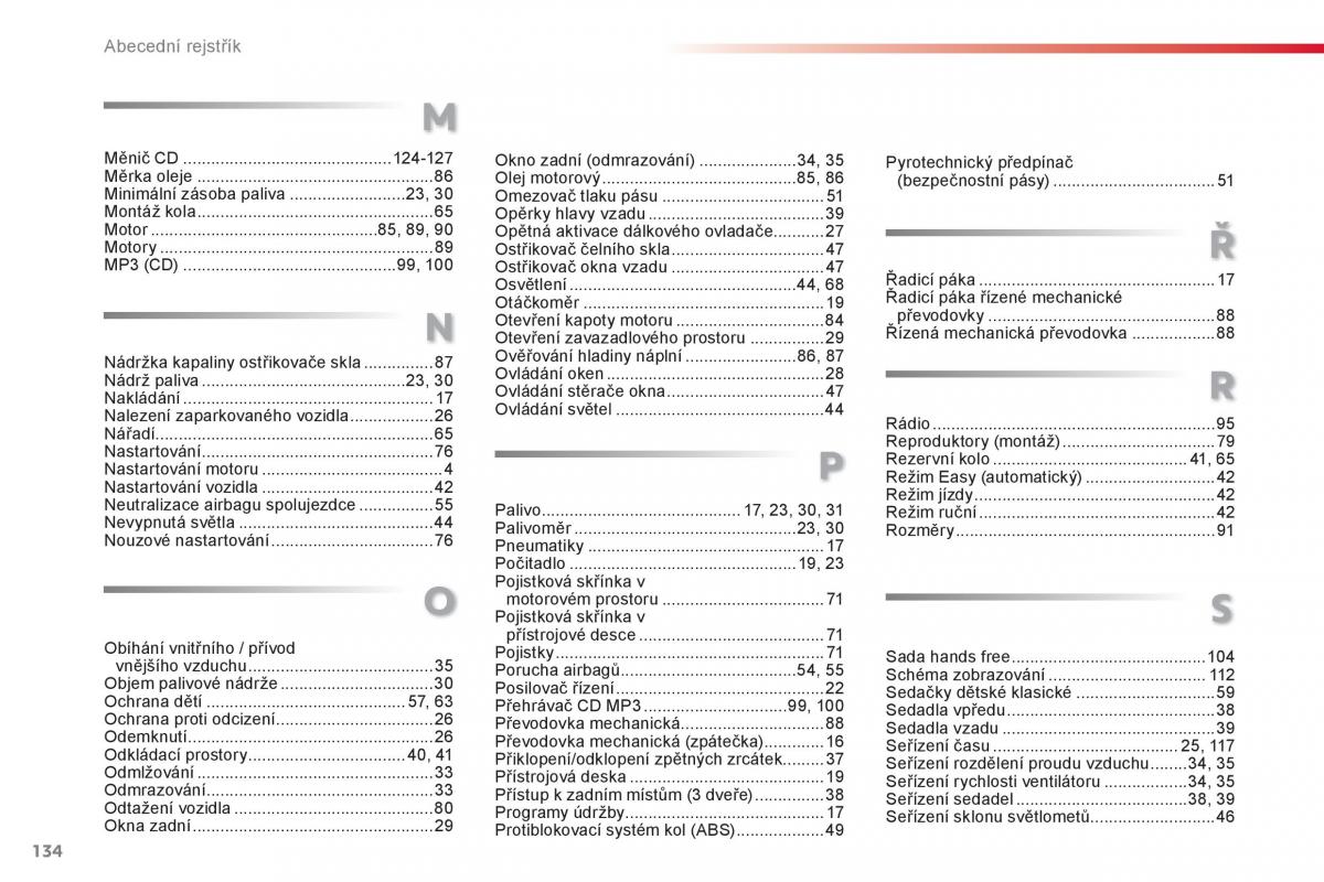 Citroen C1 I 1 navod k obsludze / page 136