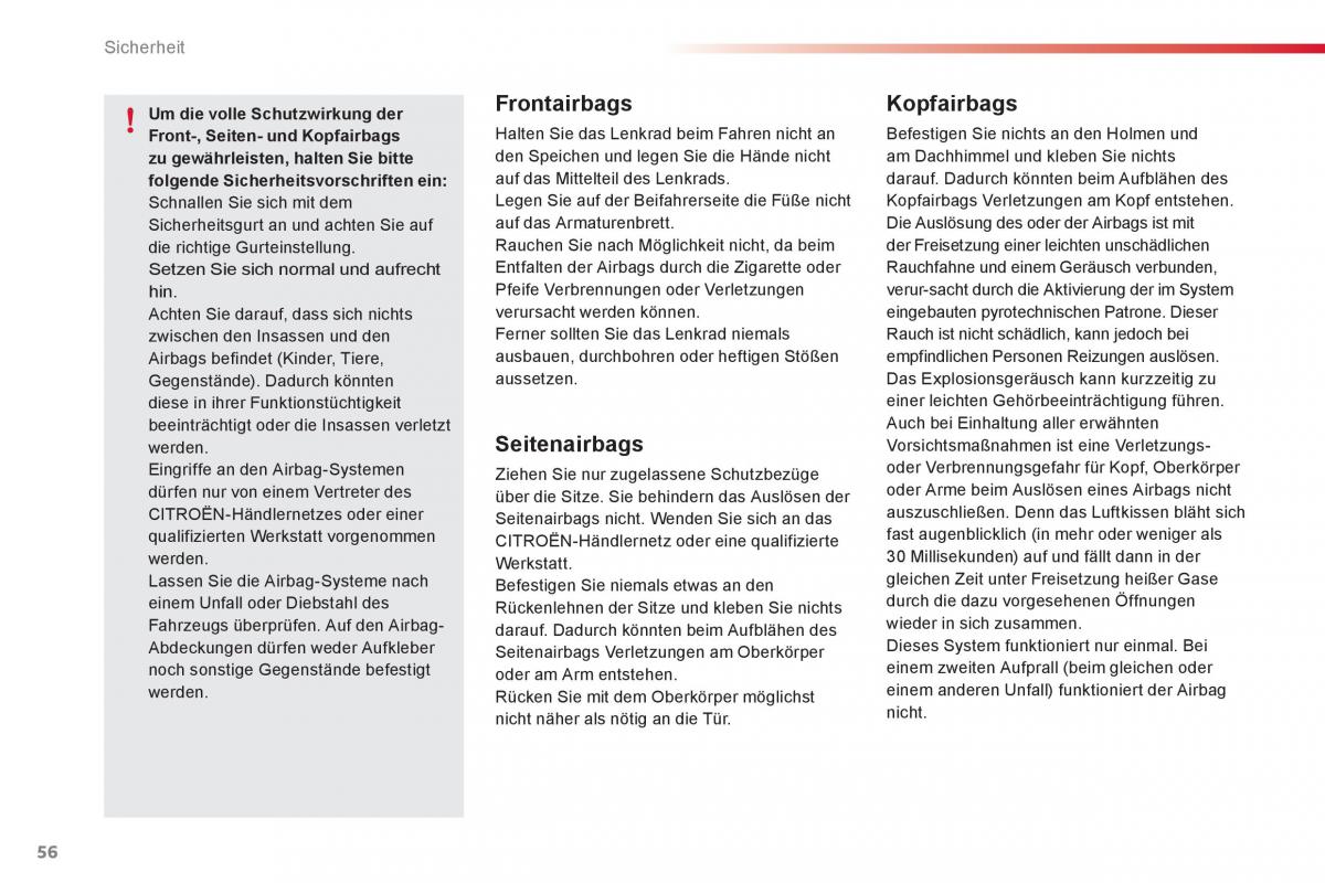 Citroen C1 I 1 Handbuch / page 58