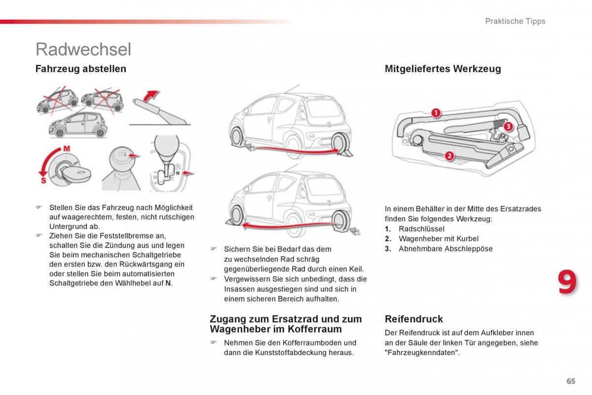 Citroen C1 I 1 Handbuch / page 67