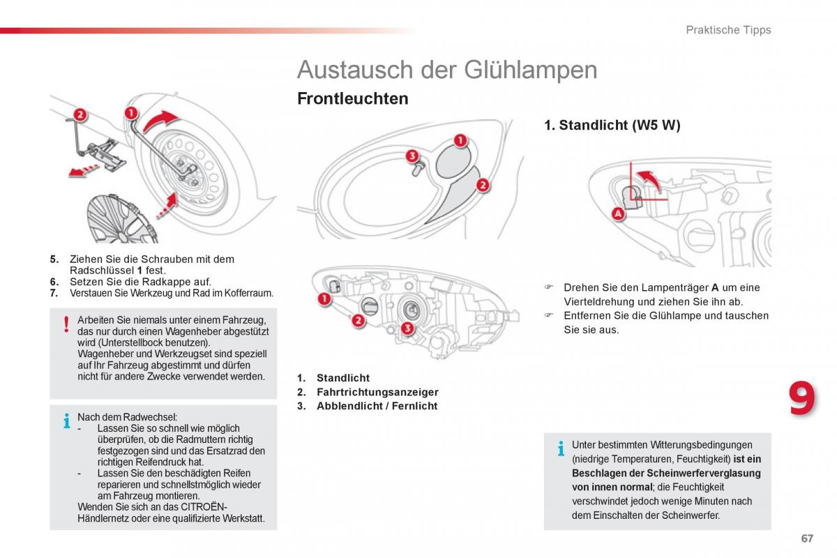 Citroen C1 I 1 Handbuch / page 69