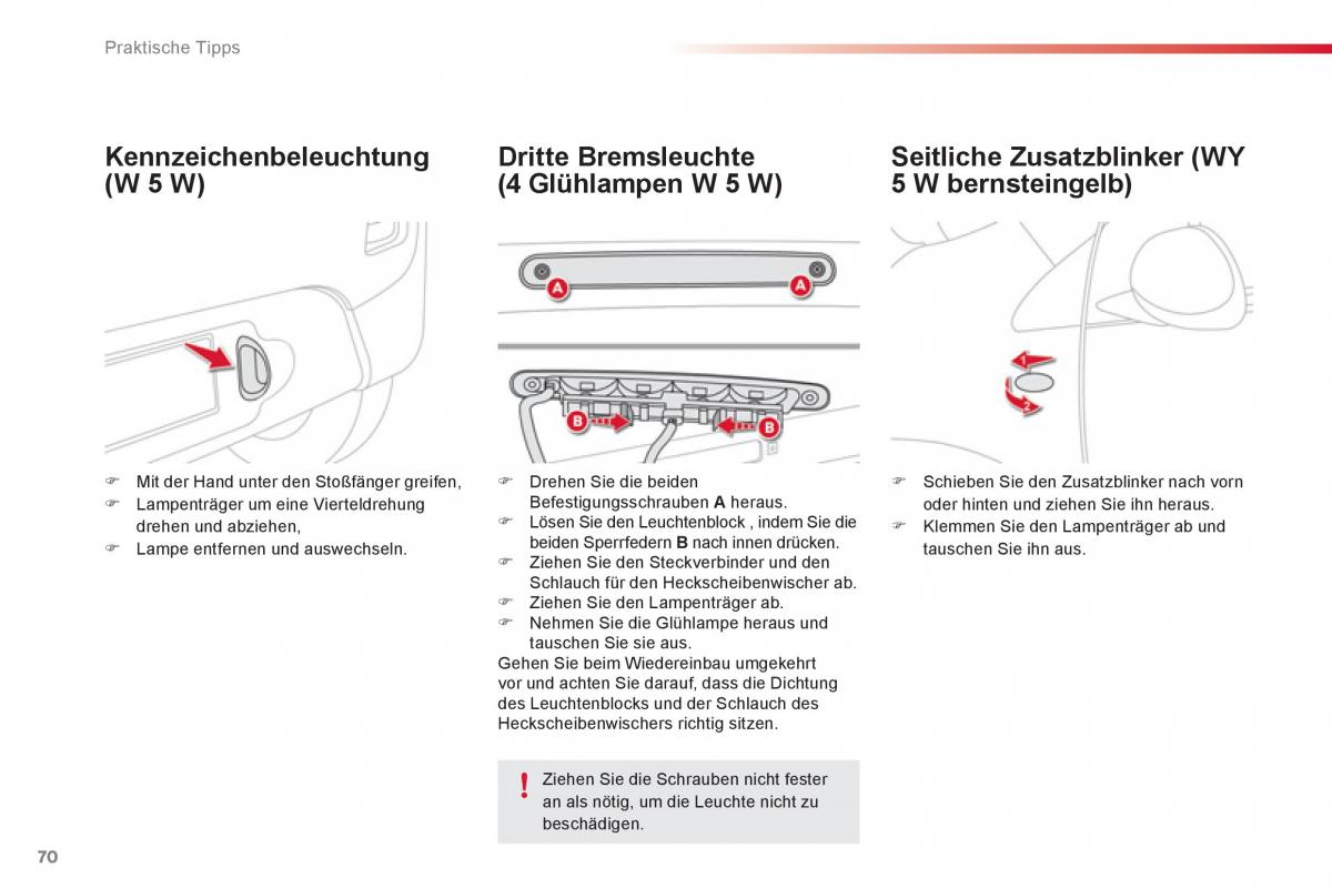 Citroen C1 I 1 Handbuch / page 72