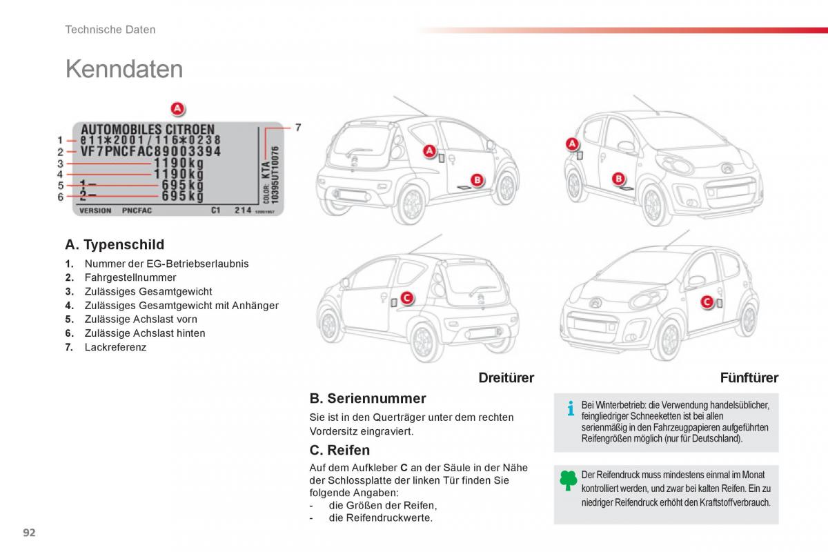 Citroen C1 I 1 Handbuch / page 94