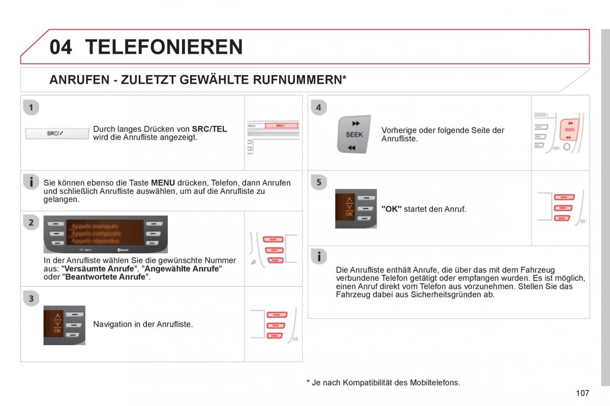 Citroen C1 I 1 Handbuch / page 109