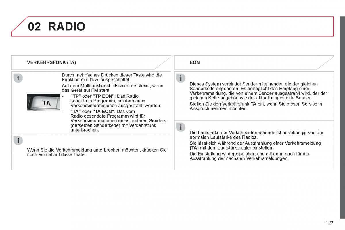 Citroen C1 I 1 Handbuch / page 125