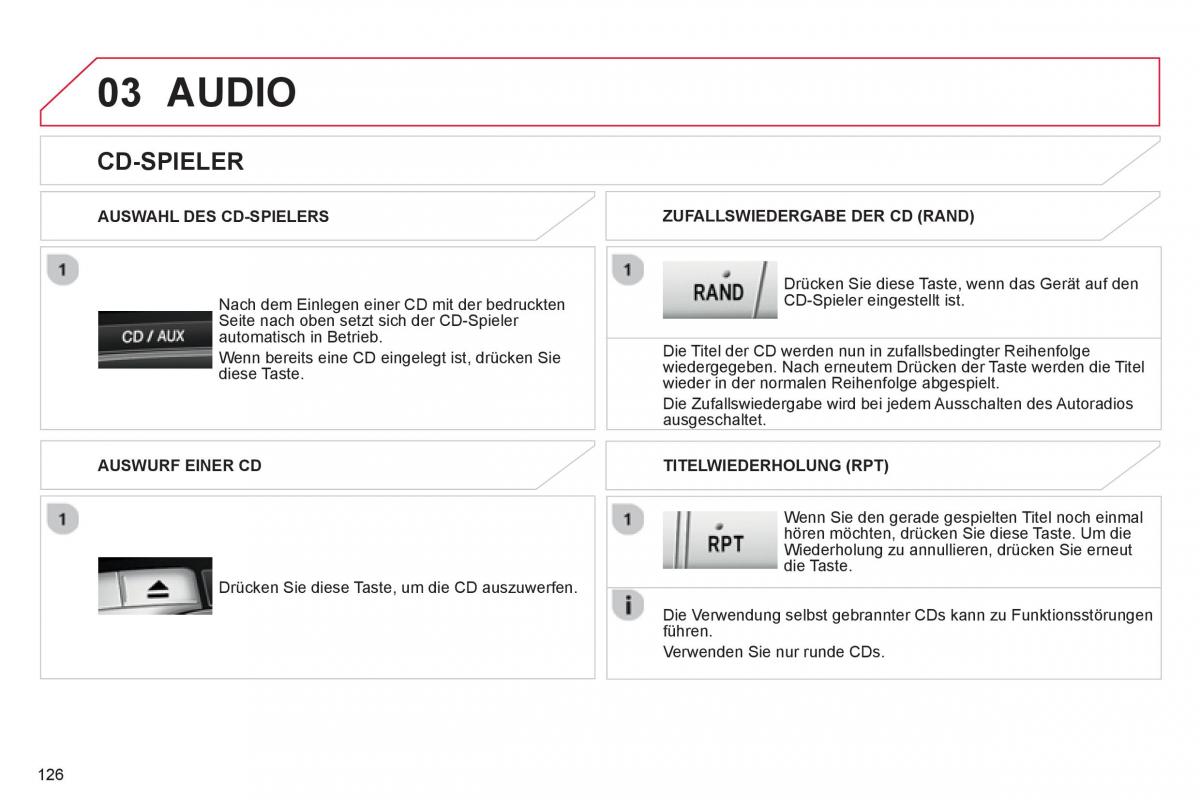 Citroen C1 I 1 Handbuch / page 128