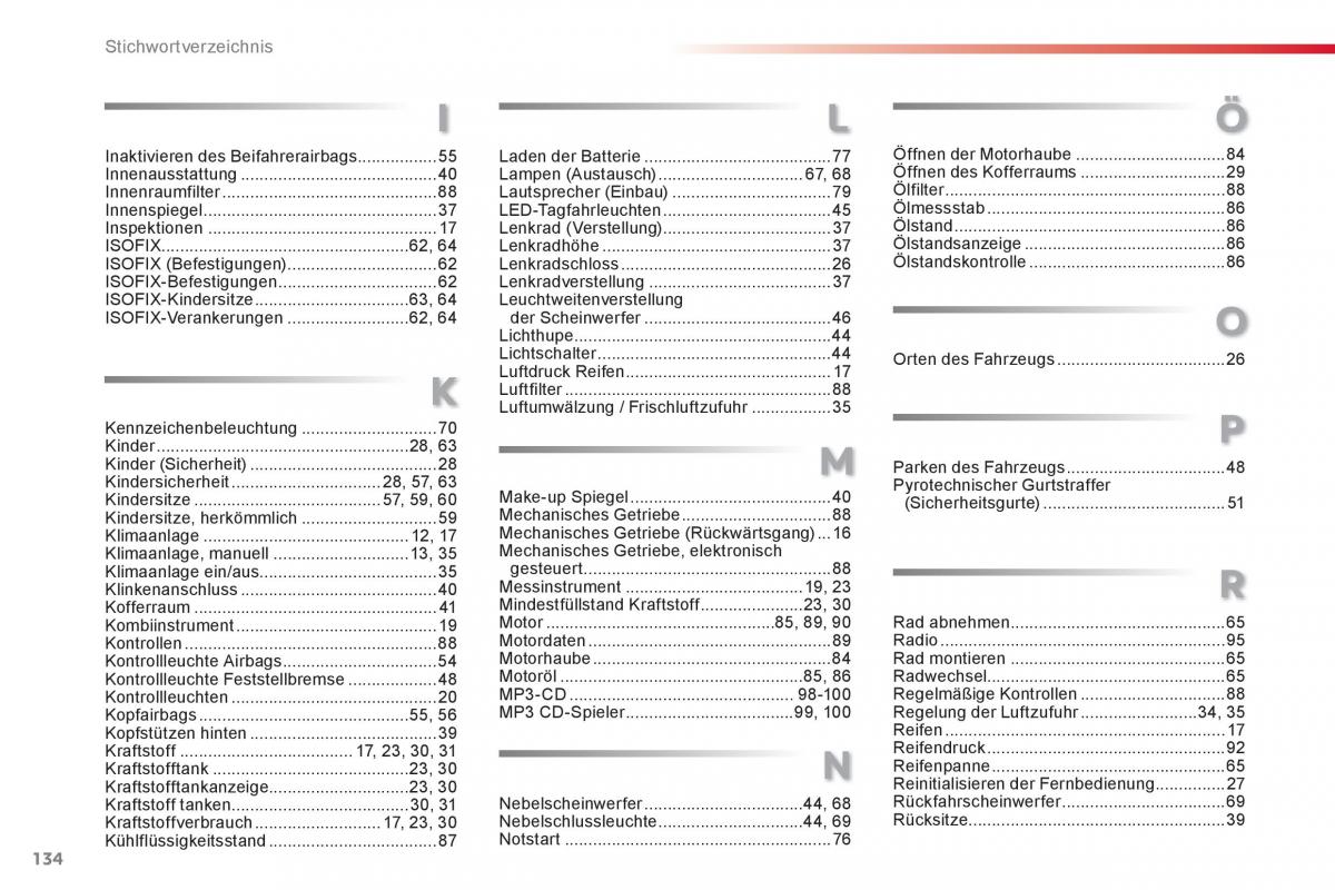 Citroen C1 I 1 Handbuch / page 136