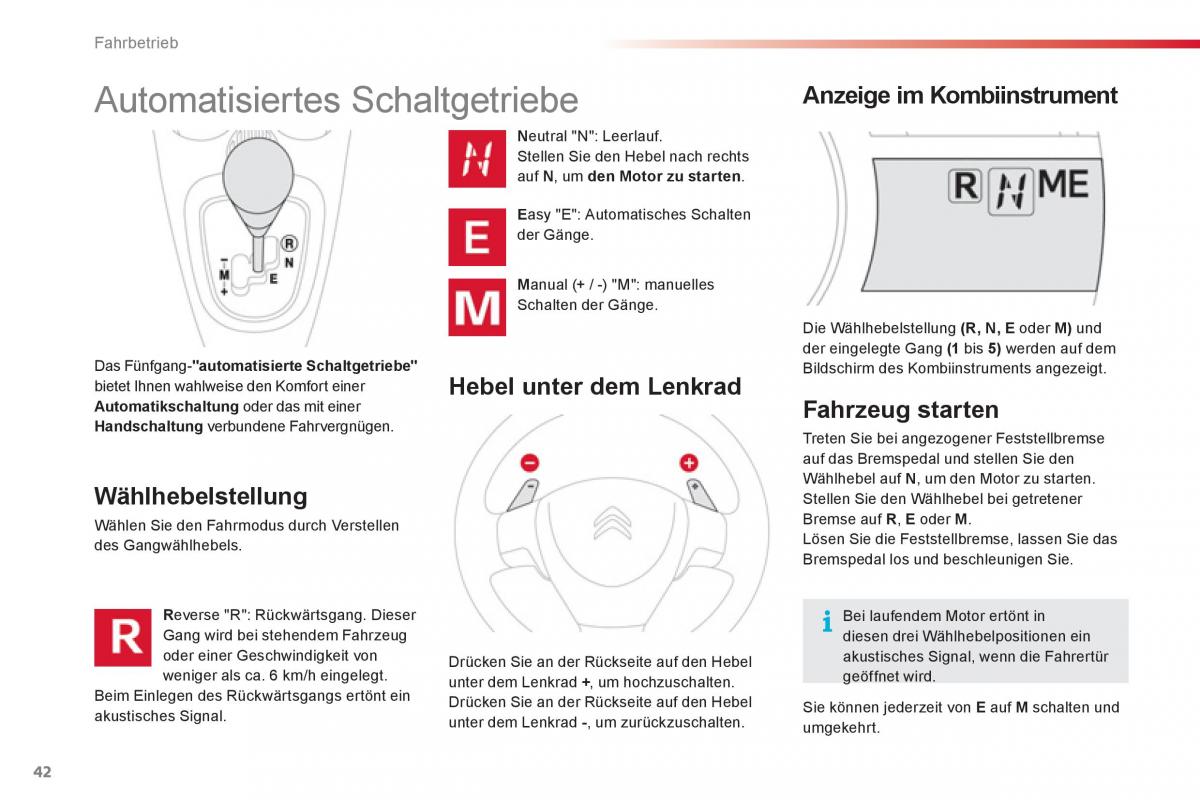 Citroen C1 I 1 Handbuch / page 44