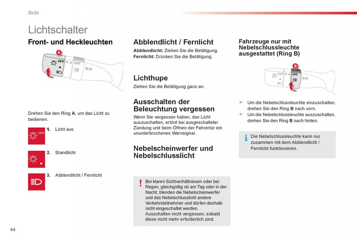 Citroen C1 I 1 Handbuch / page 46