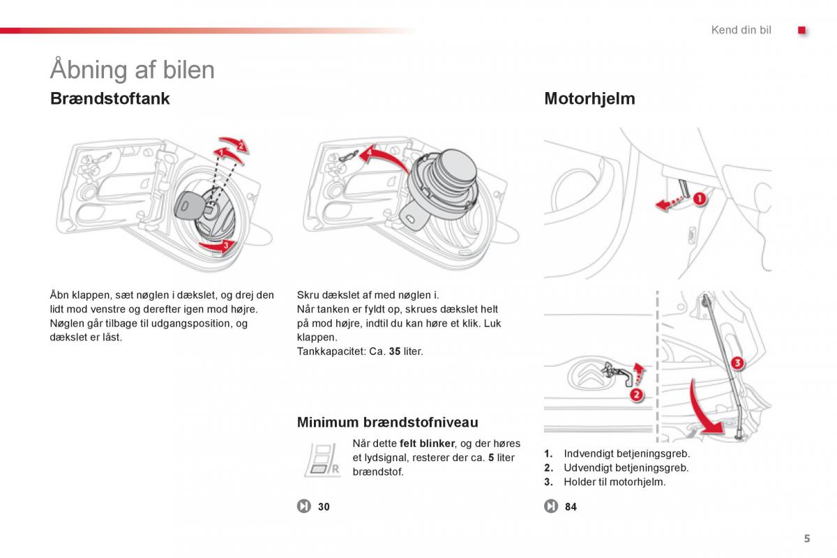 Citroen C1 I 1 Bilens instruktionsbog / page 7