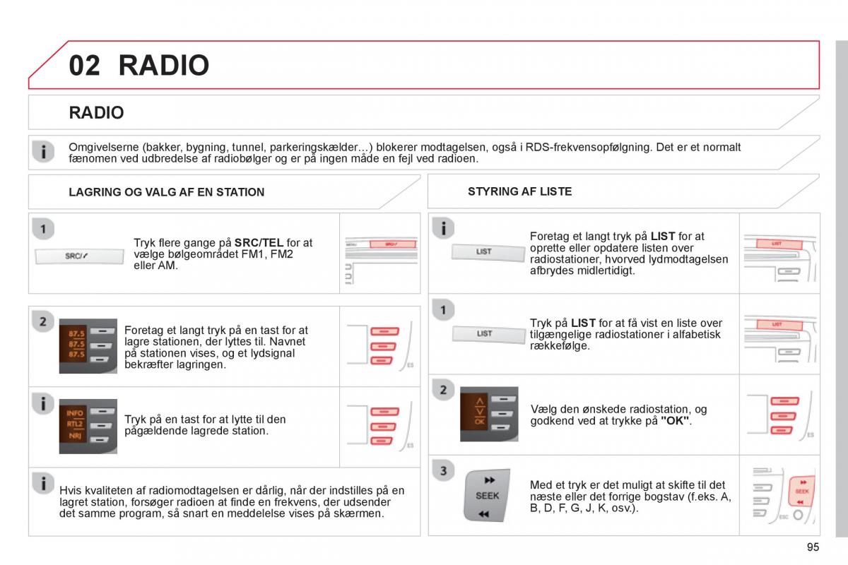 Citroen C1 I 1 Bilens instruktionsbog / page 97