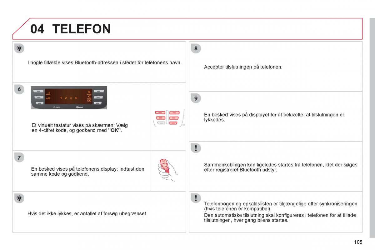 Citroen C1 I 1 Bilens instruktionsbog / page 107