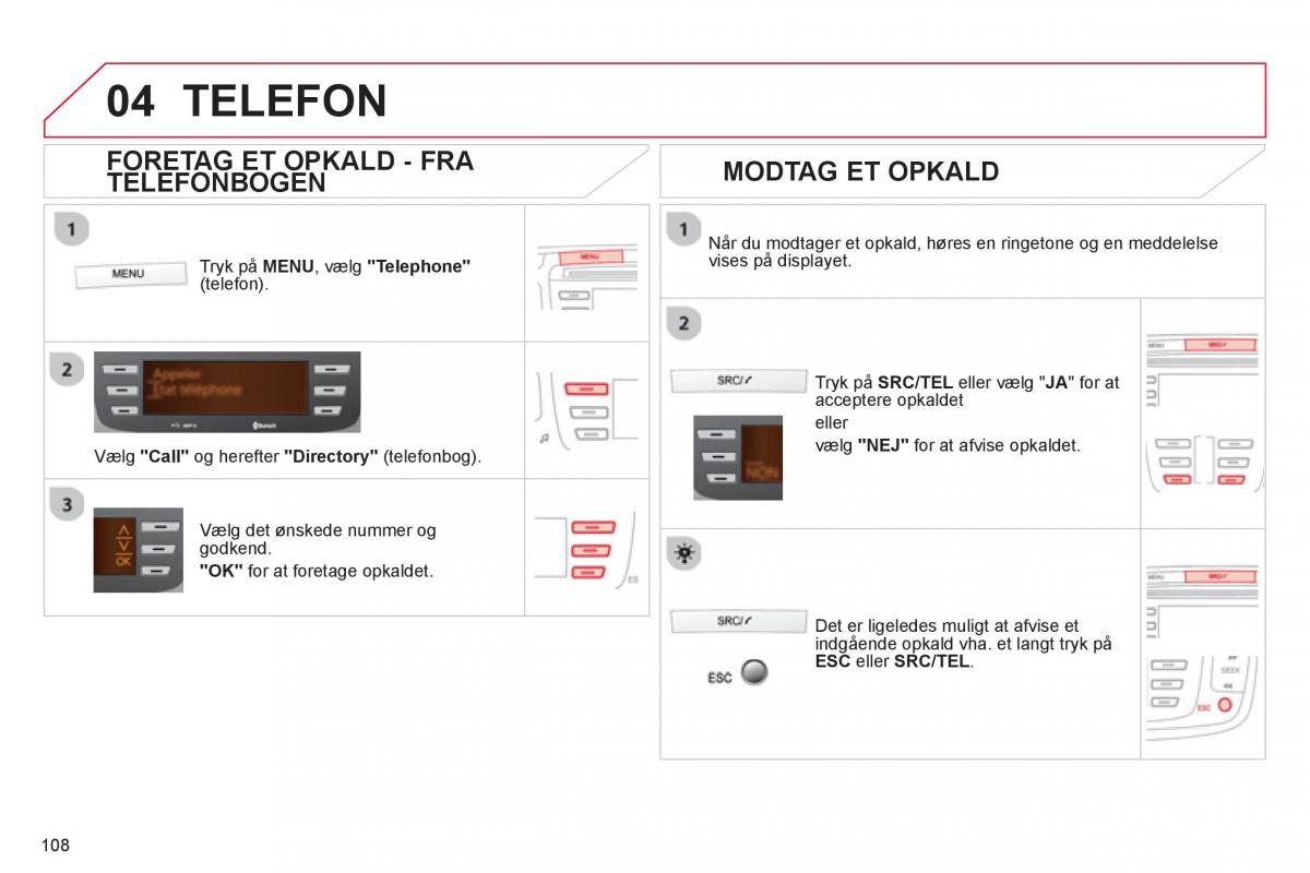 Citroen C1 I 1 Bilens instruktionsbog / page 110