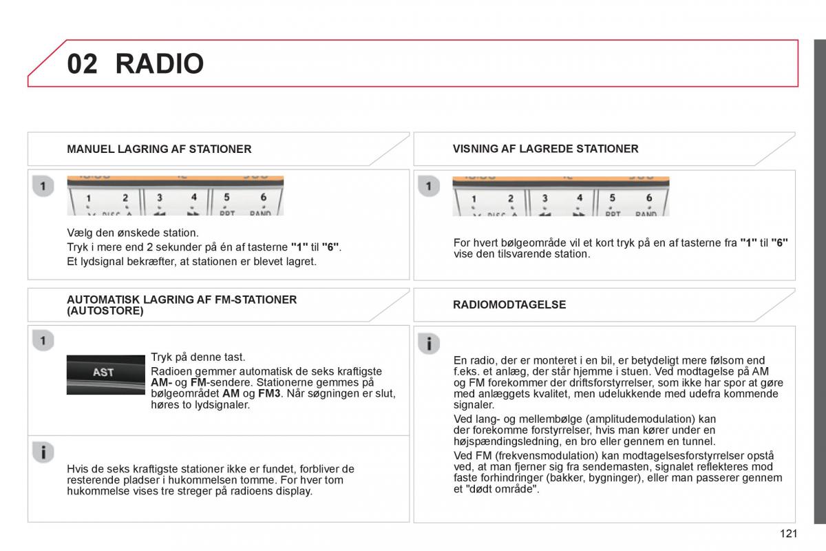 Citroen C1 I 1 Bilens instruktionsbog / page 123