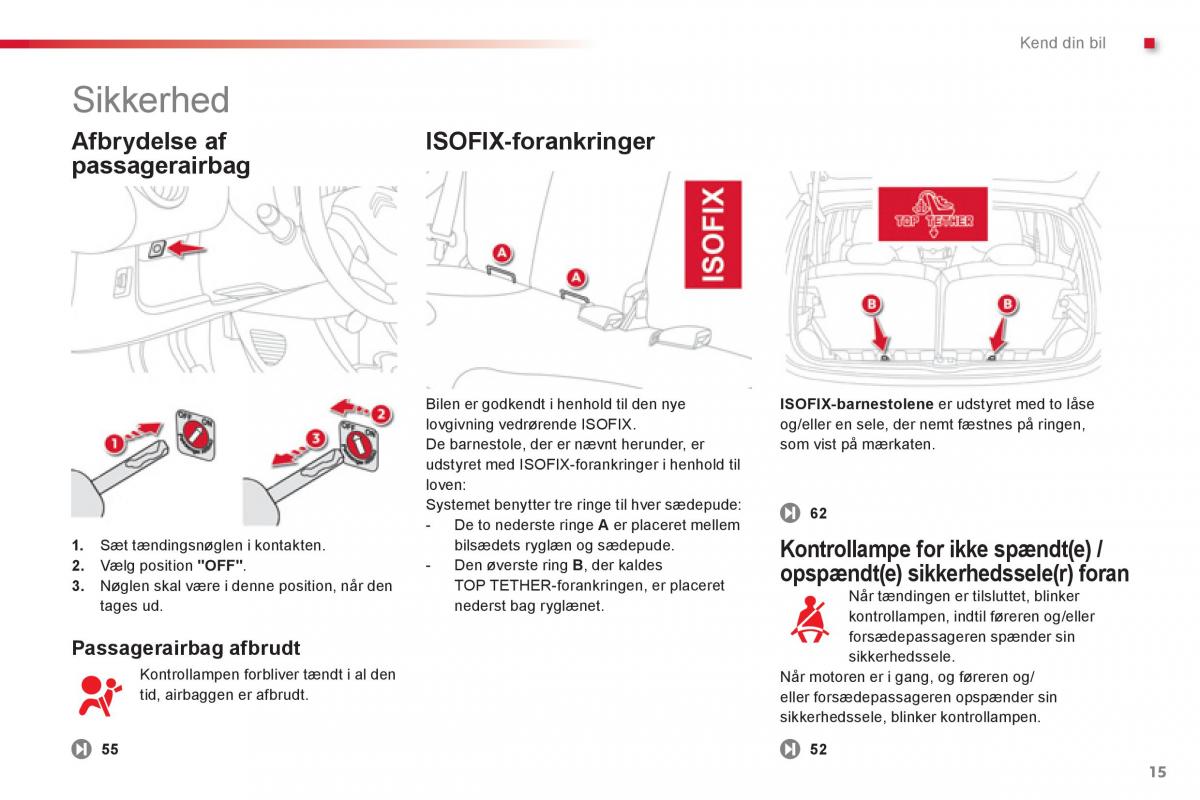 Citroen C1 I 1 Bilens instruktionsbog / page 17