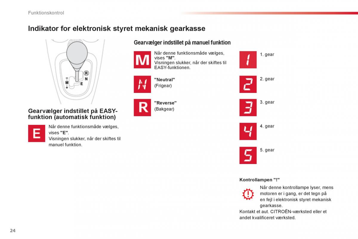 Citroen C1 I 1 Bilens instruktionsbog / page 26