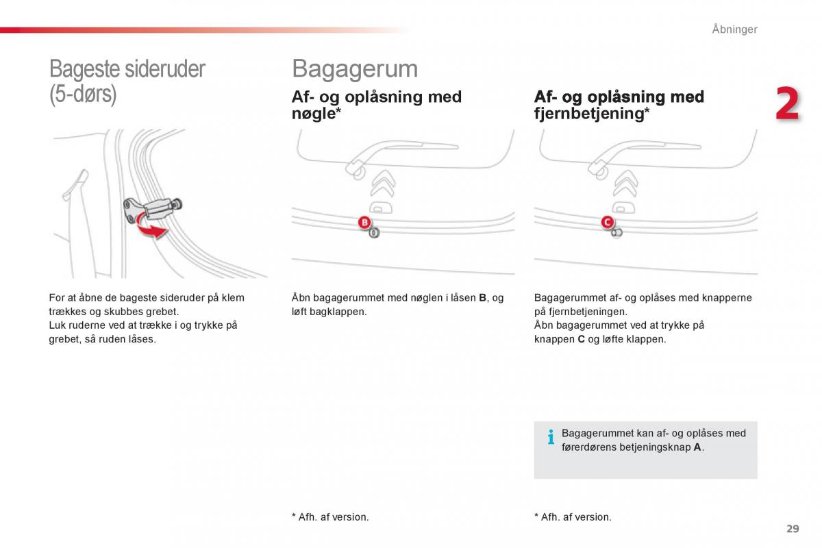 Citroen C1 I 1 Bilens instruktionsbog / page 31