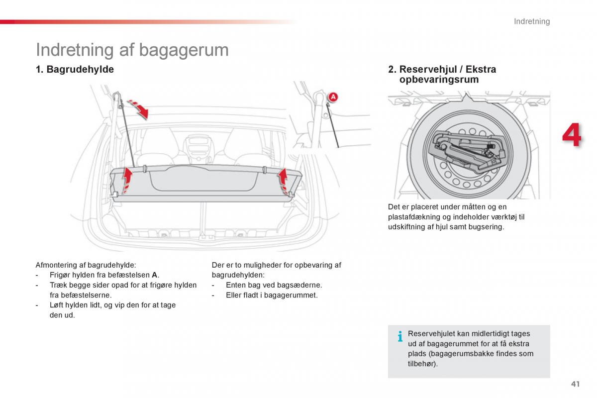 Citroen C1 I 1 Bilens instruktionsbog / page 43