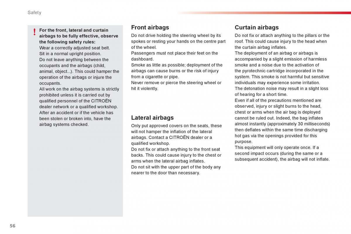 Citroen C1 I 1 owners manual / page 58