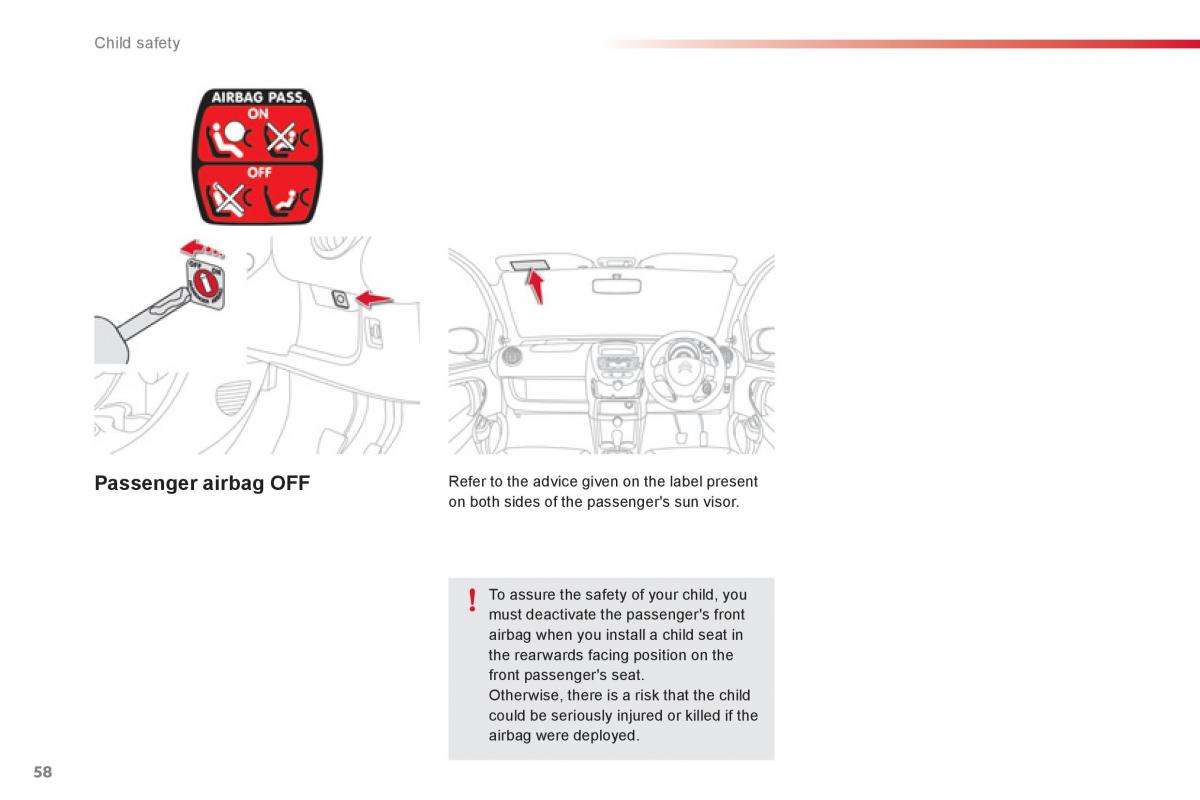 Citroen C1 I 1 owners manual / page 60