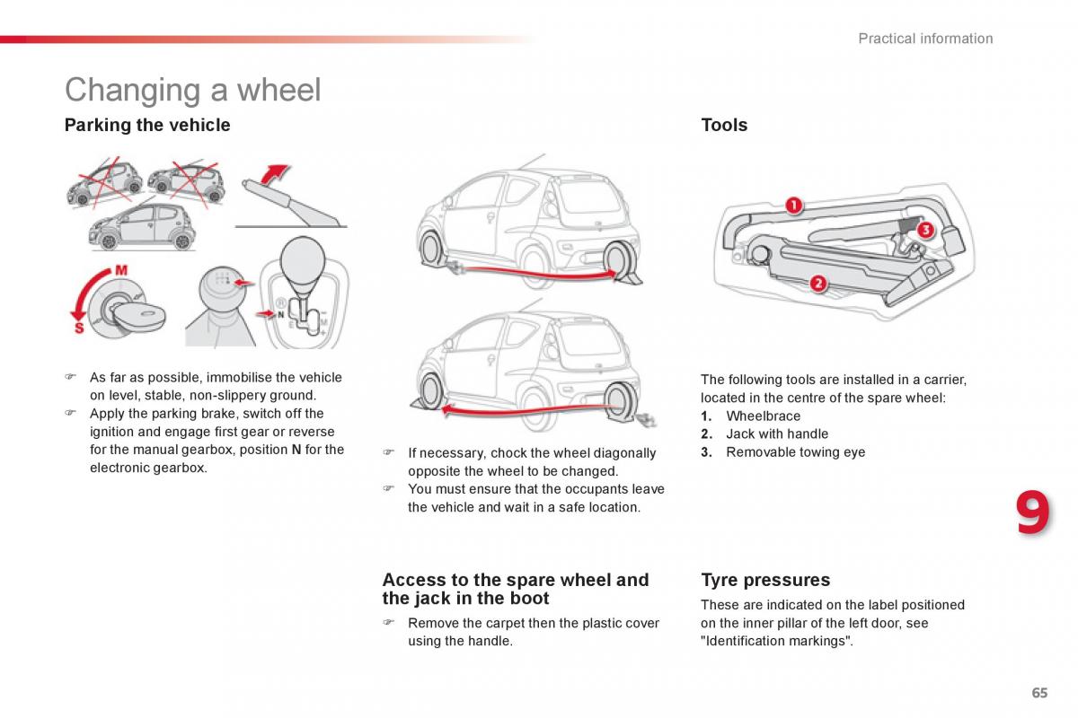 Citroen C1 I 1 owners manual / page 67