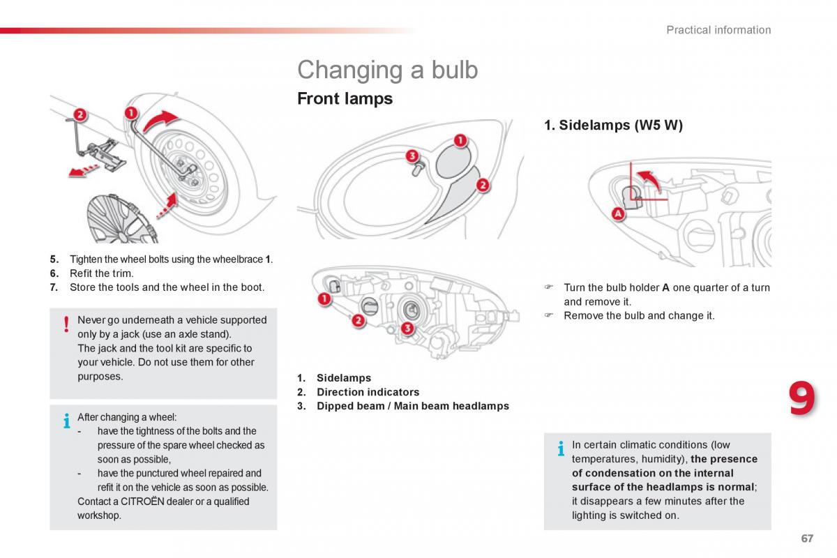 Citroen C1 I 1 owners manual / page 69