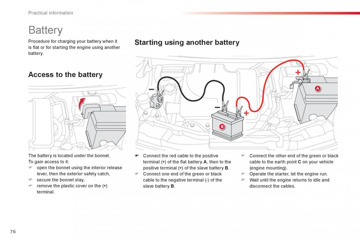 Citroen C1 I 1 owners manual / page 78