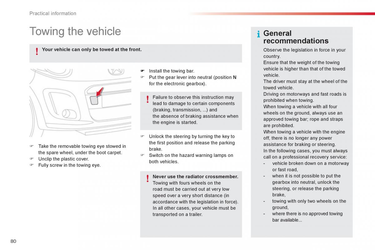 Citroen C1 I 1 owners manual / page 82