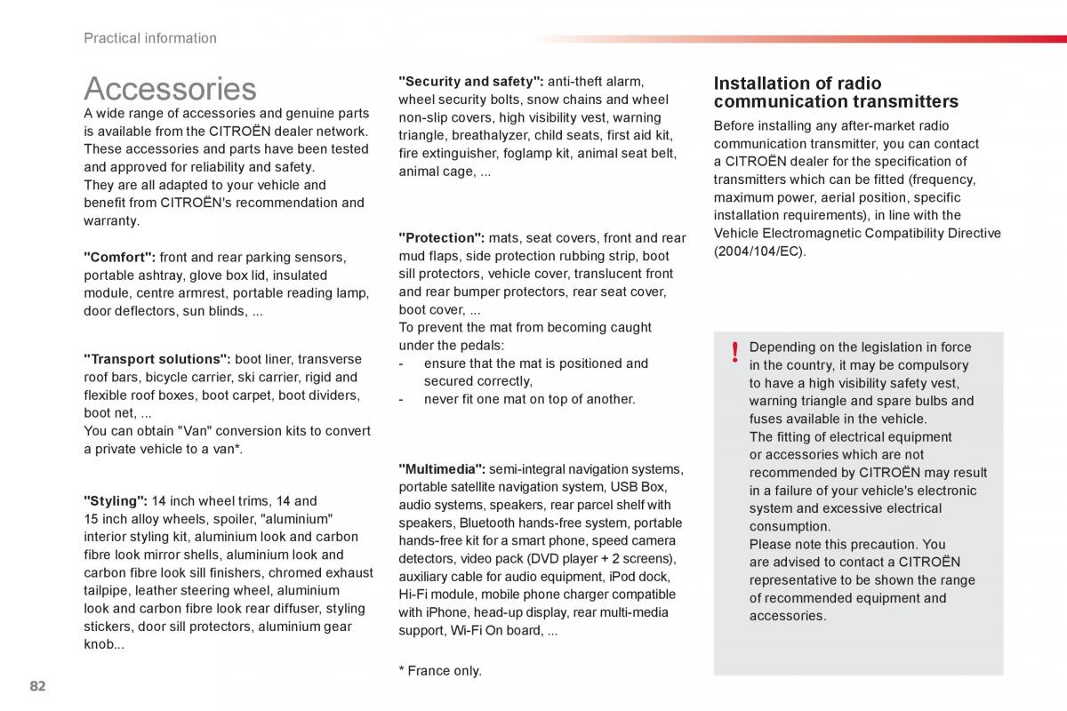 Citroen C1 I 1 owners manual / page 84