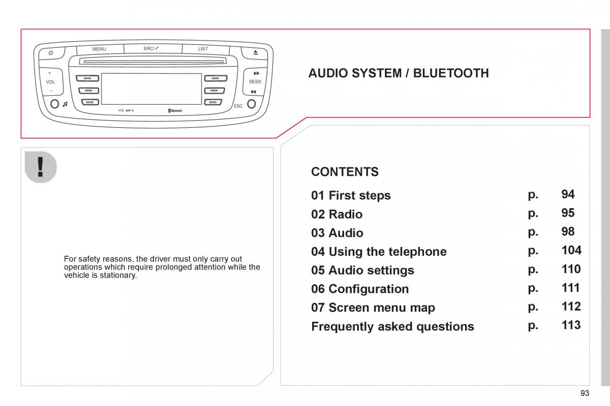 Citroen C1 I 1 owners manual / page 95