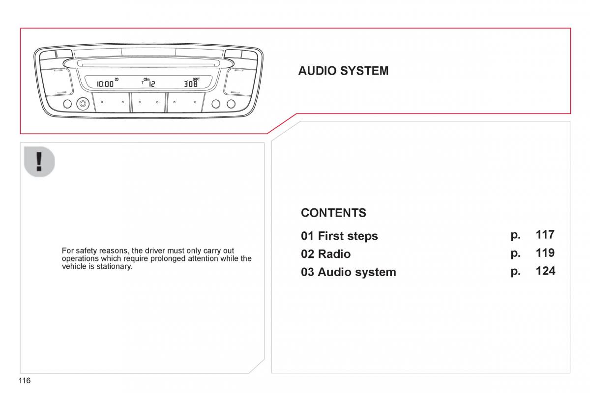 Citroen C1 I 1 owners manual / page 118