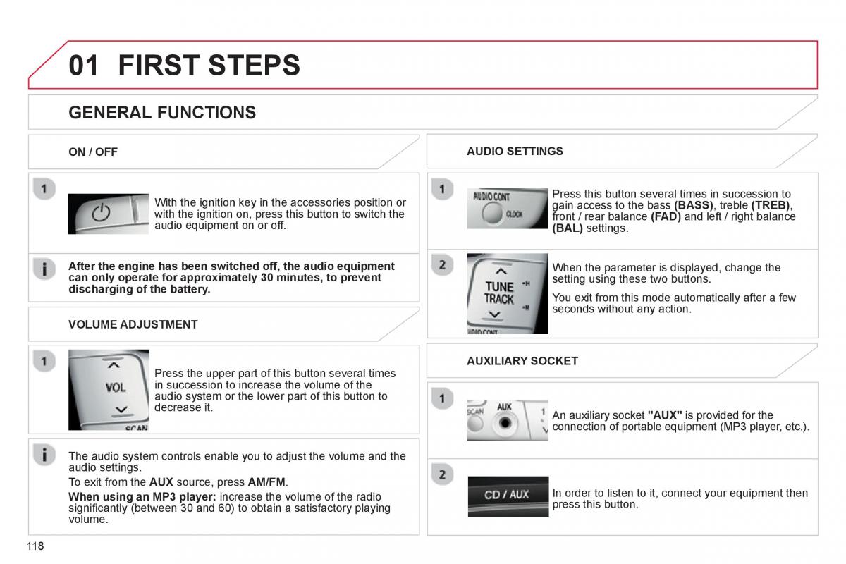 Citroen C1 I 1 owners manual / page 120