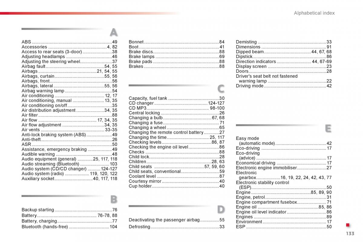 Citroen C1 I 1 owners manual / page 135