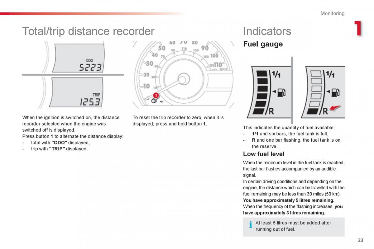 Citroen C1 I 1 owners manual / page 25