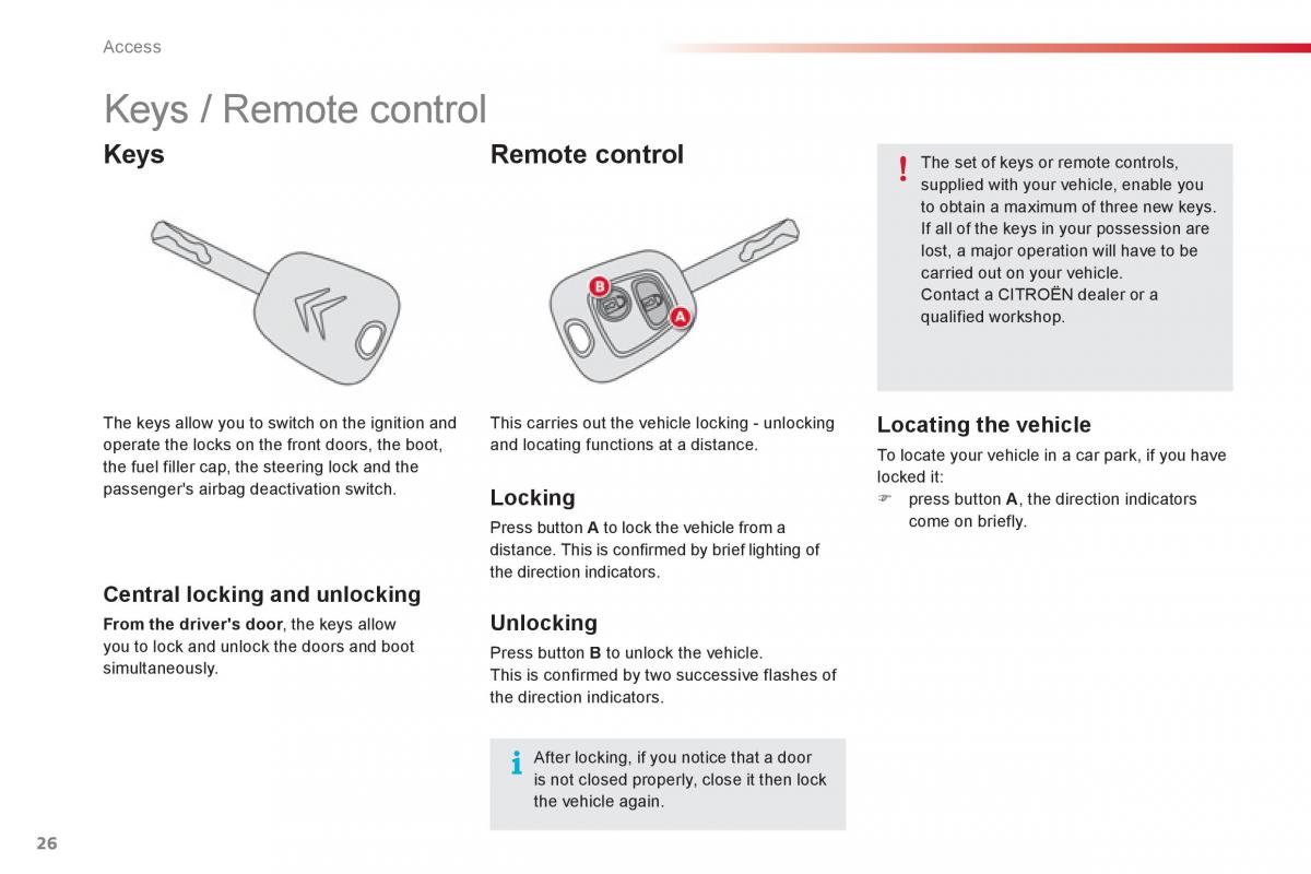 Citroen C1 I 1 owners manual / page 28