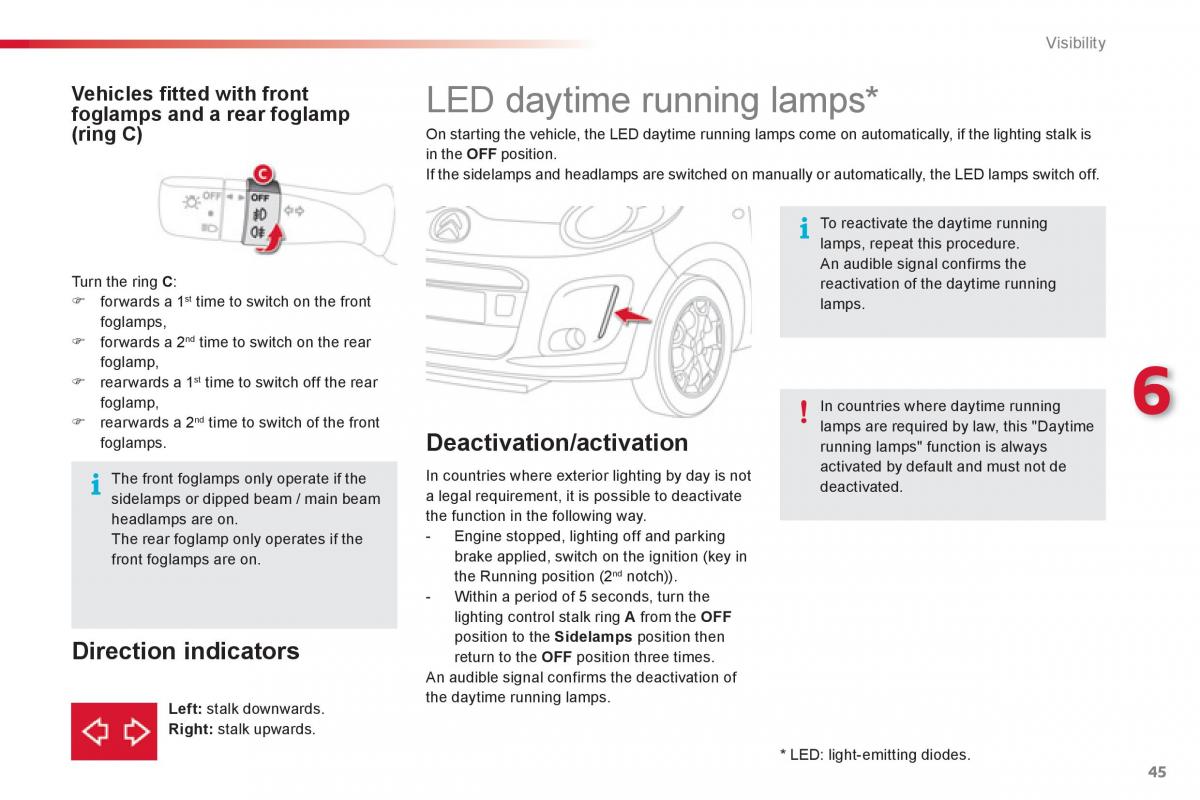 Citroen C1 I 1 owners manual / page 47