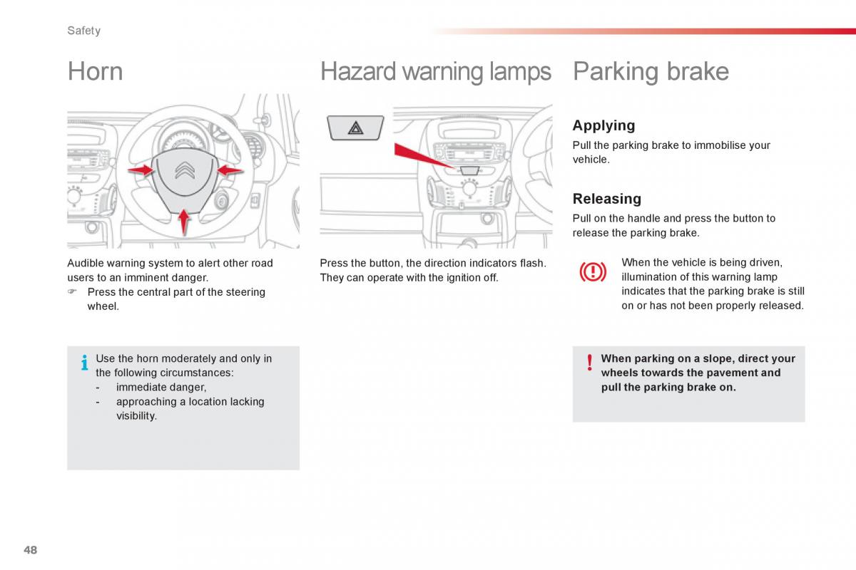 Citroen C1 I 1 owners manual / page 50