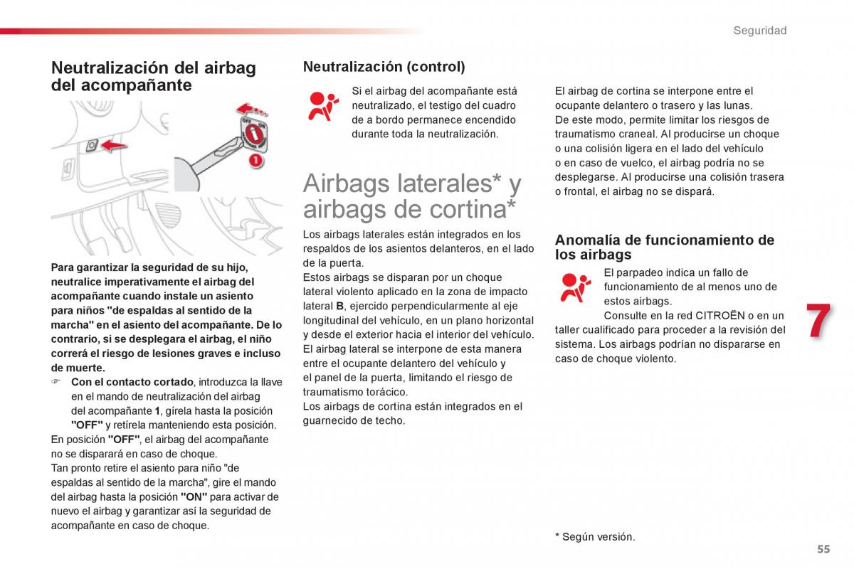 Citroen C1 I 1 manual del propietario / page 57