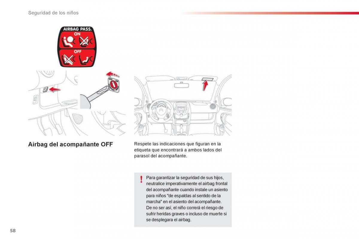 Citroen C1 I 1 manual del propietario / page 60