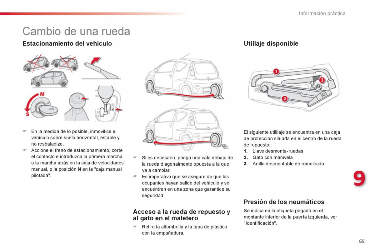 Citroen C1 I 1 manual del propietario / page 67