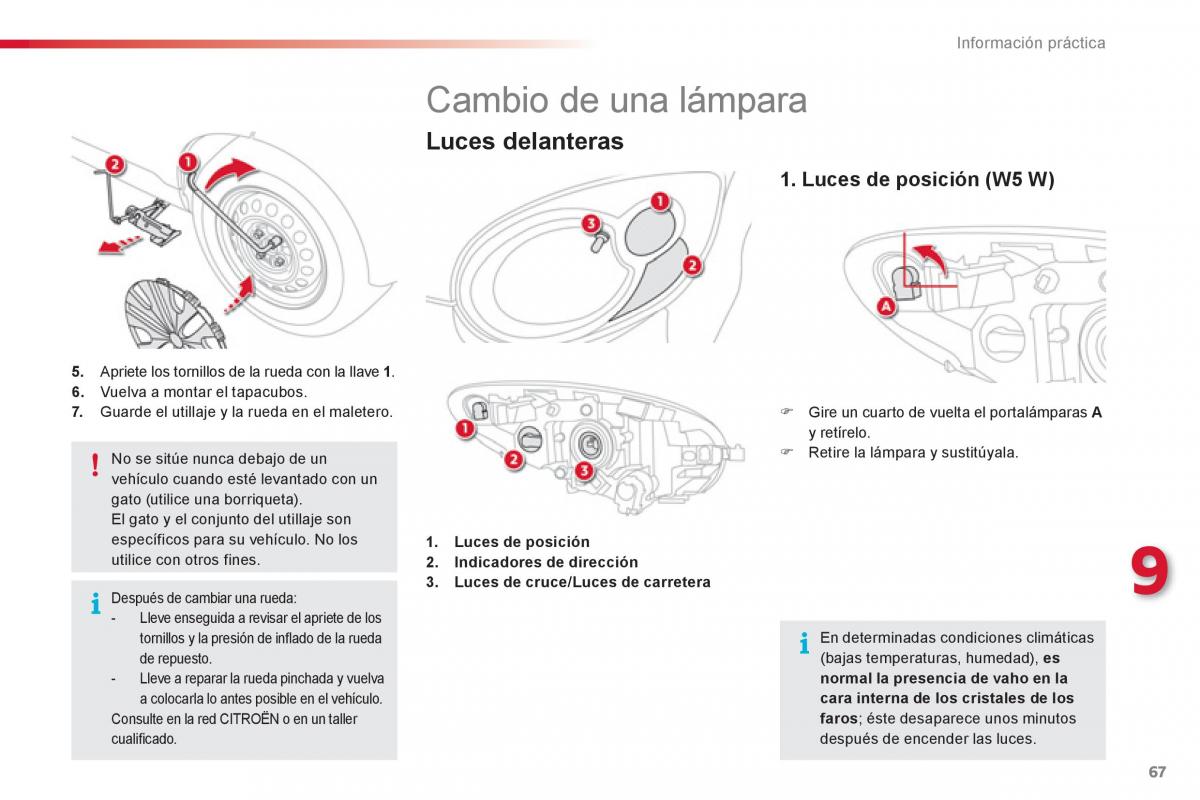 Citroen C1 I 1 manual del propietario / page 69