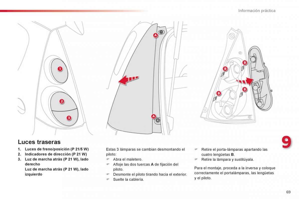 Citroen C1 I 1 manual del propietario / page 71