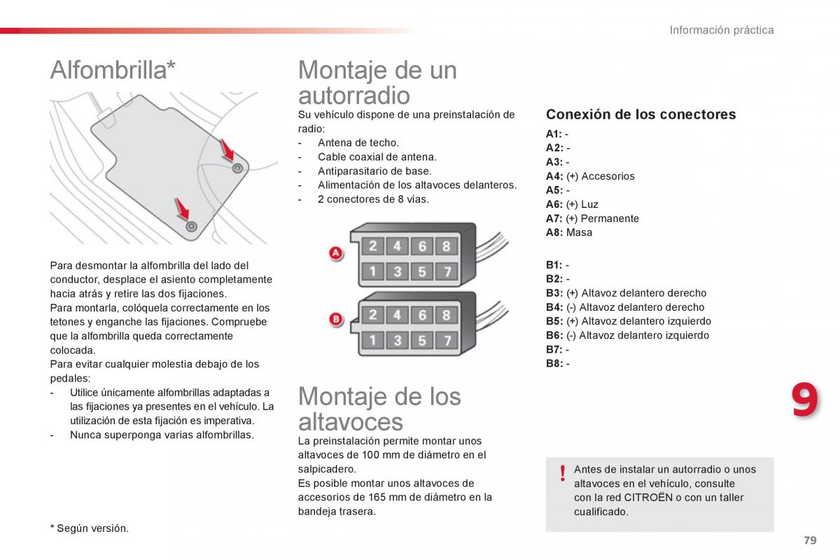 Citroen C1 I 1 manual del propietario / page 81