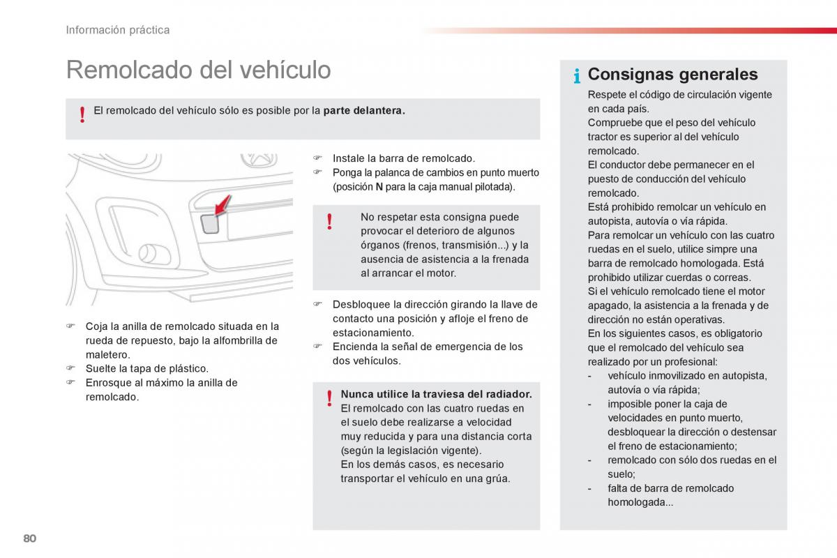 Citroen C1 I 1 manual del propietario / page 82