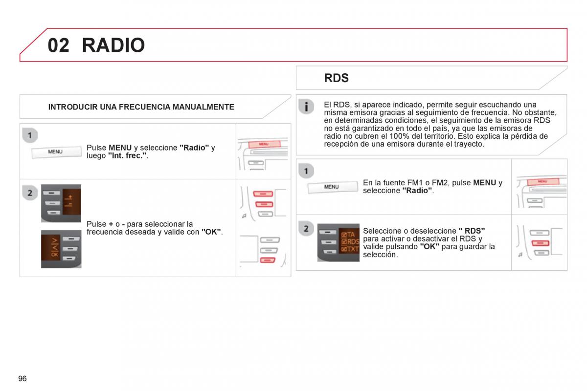 Citroen C1 I 1 manual del propietario / page 98