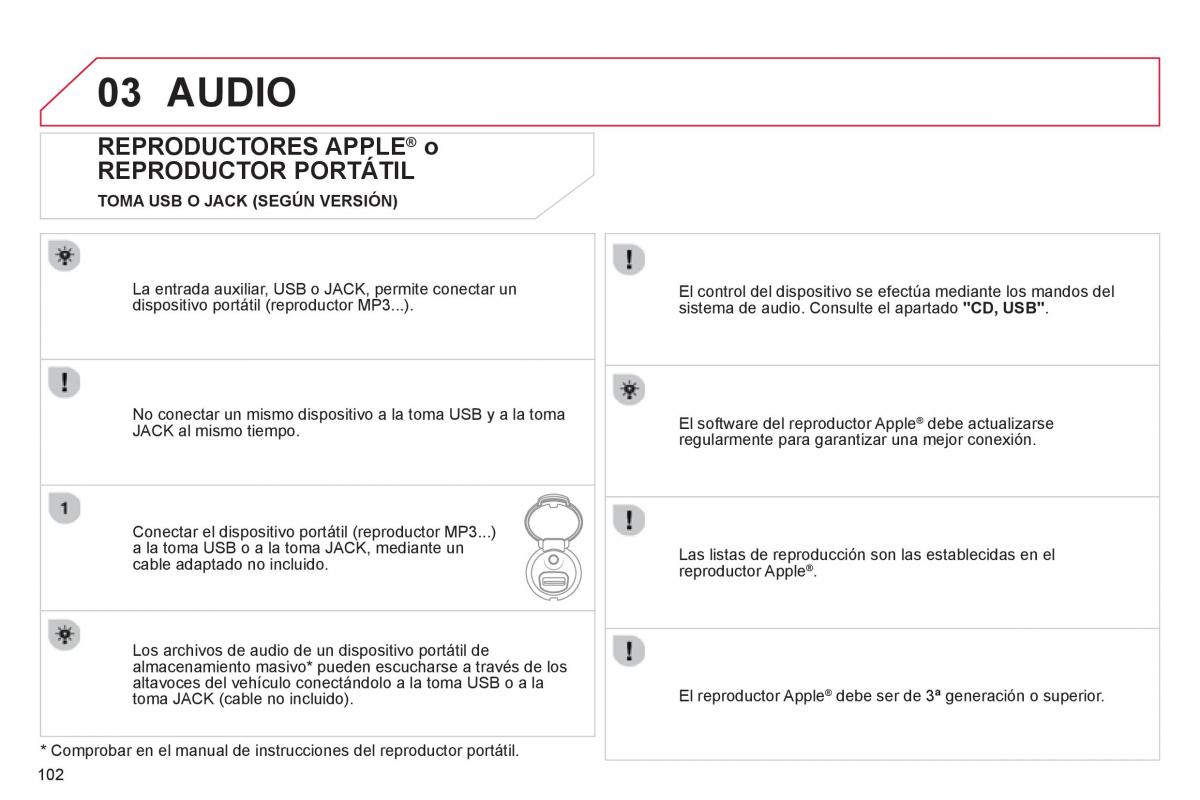 Citroen C1 I 1 manual del propietario / page 104