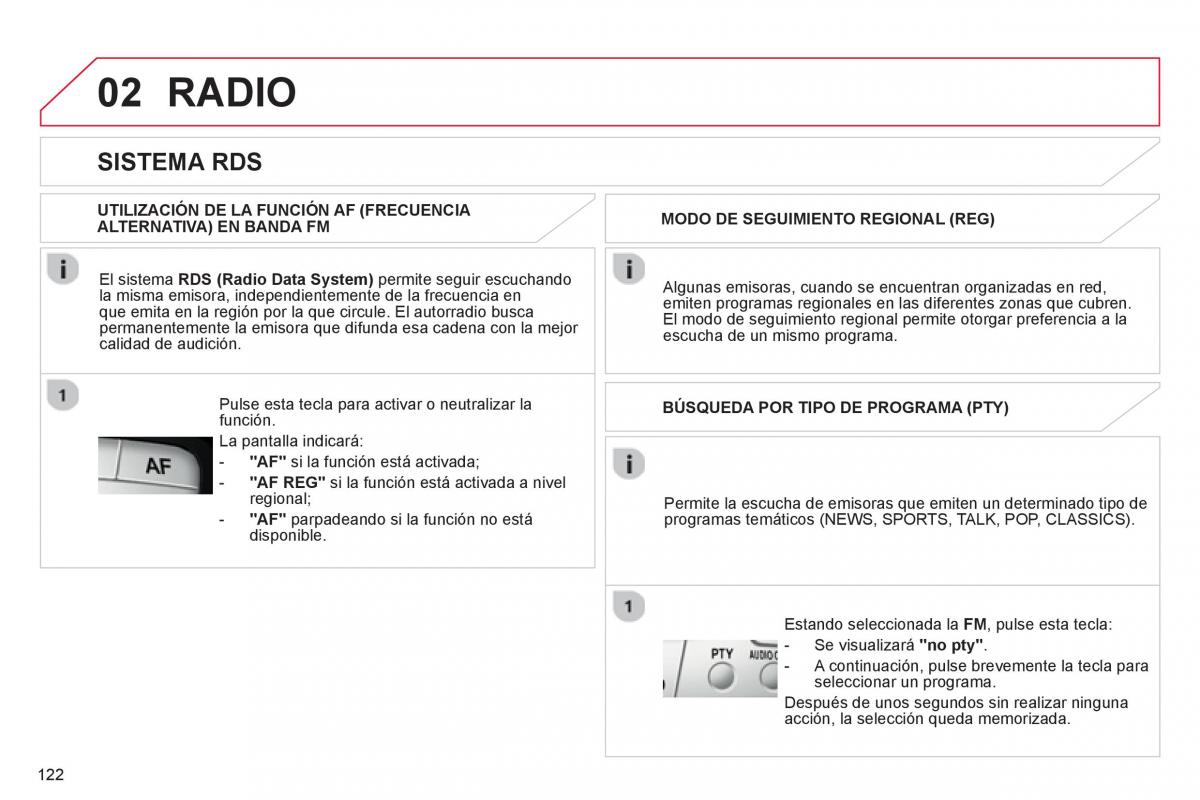 Citroen C1 I 1 manual del propietario / page 124