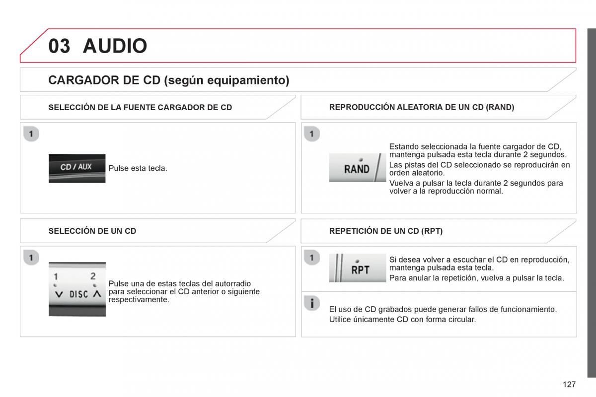 Citroen C1 I 1 manual del propietario / page 129