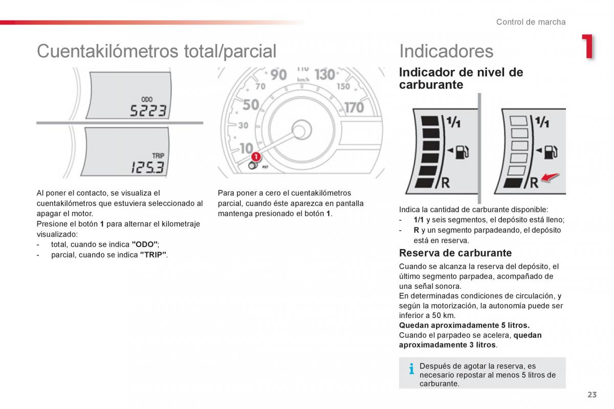 Citroen C1 I 1 manual del propietario / page 25