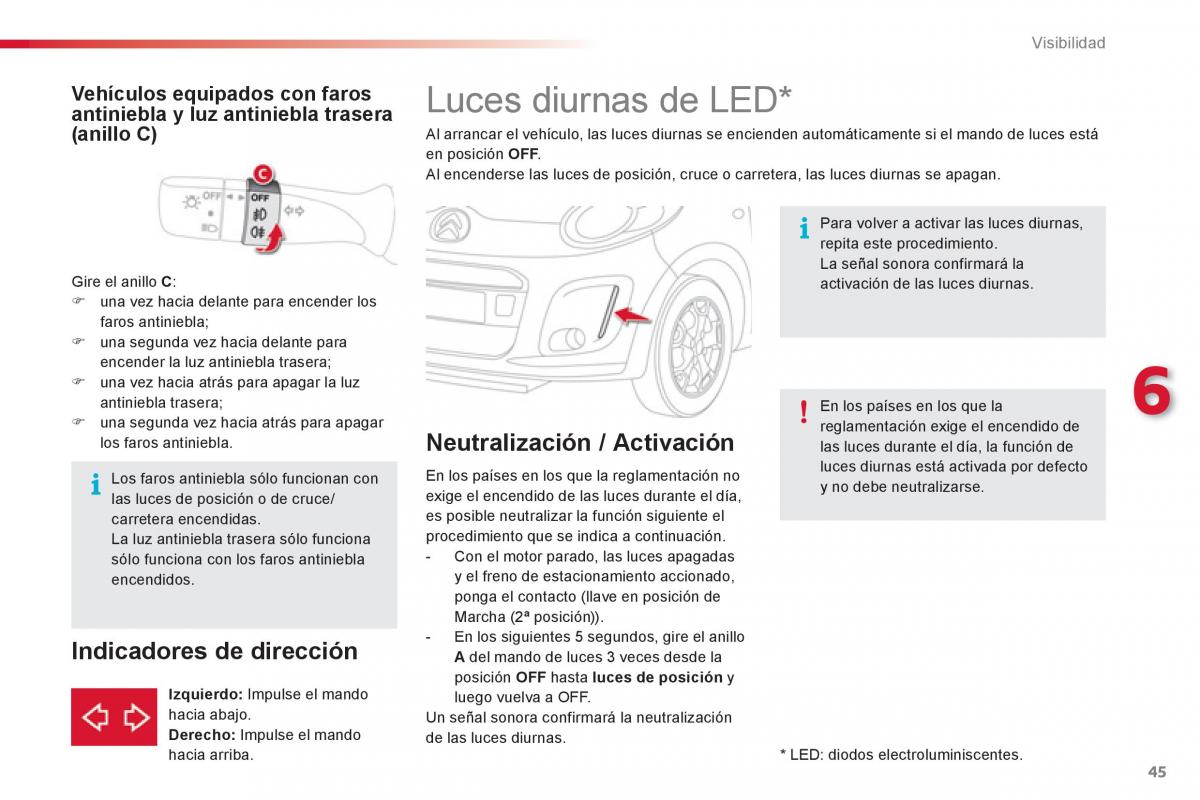 Citroen C1 I 1 manual del propietario / page 47